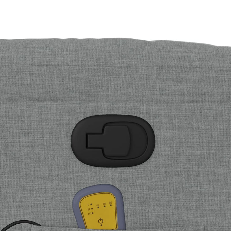 Massagestoel Met Lichtgrijze Stof