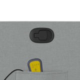 Massagestoel Lichtgrijze Stof