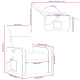 Massagestoel Kunstleer Zwart