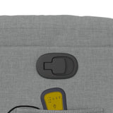 Massagestoel Lichtgrijze Stof