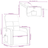 Massagestoel Met Lichtgrijze Stof