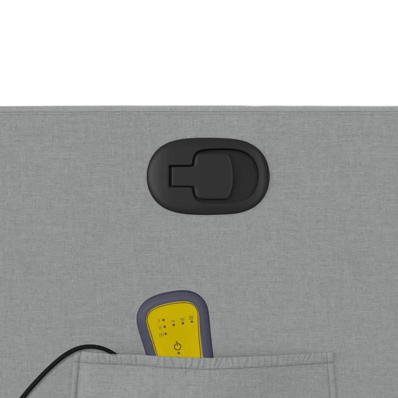 Massagestoel Met Lichtgrijze Stof