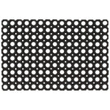 Deurmat Halfrond 45X75 Cm Rubber