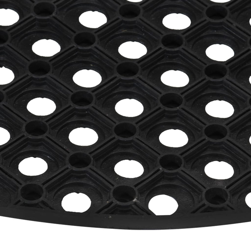 Deurmat Halfrond 45X75 Cm Rubber