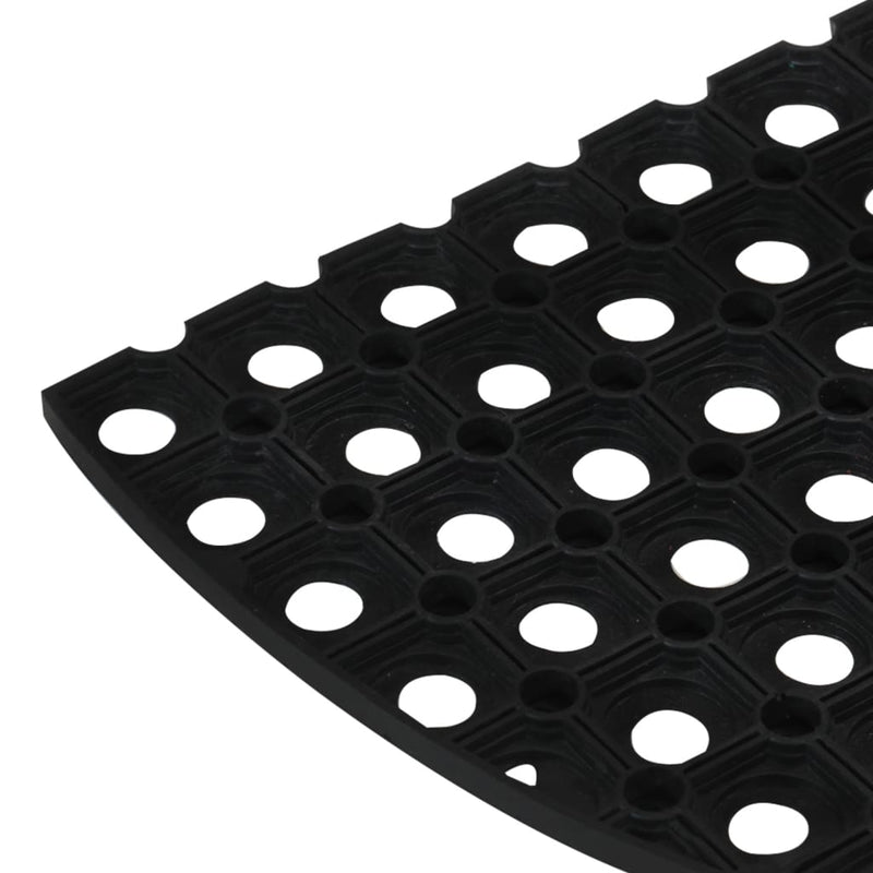 Deurmat Halfrond 45X75 Cm Rubber