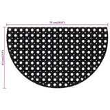 Deurmat Halfrond 45X75 Cm Rubber