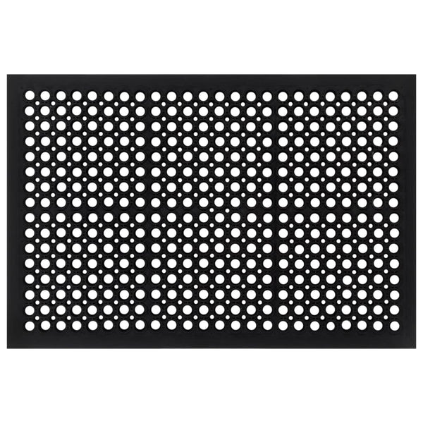 Deurmat Rechthoekig 60X90 Cm Rubber Rood
