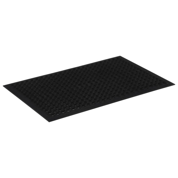 Deurmat Rechthoekig 60X90 Cm Rubber Rood