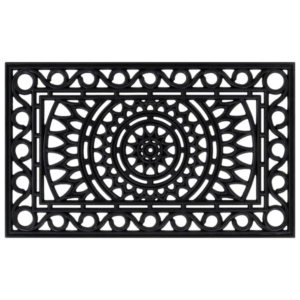 Deurmat Rechthoekig 45X75 Cm Rubber Acaciahout (Naturel)