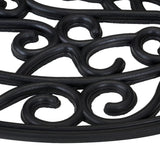 Deurmat Halfrond 45X75 Cm Rubber Grijs Sonoma
