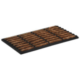 Deurmat Rechthoekig 45X75 Cm Rubber En Kokosvezel