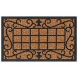 Deurmat Rechthoekig 45X75 Cm Rubber En Kokosvezel