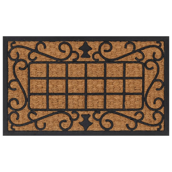 Deurmat Rechthoekig 45X75 Cm Rubber En Kokosvezel