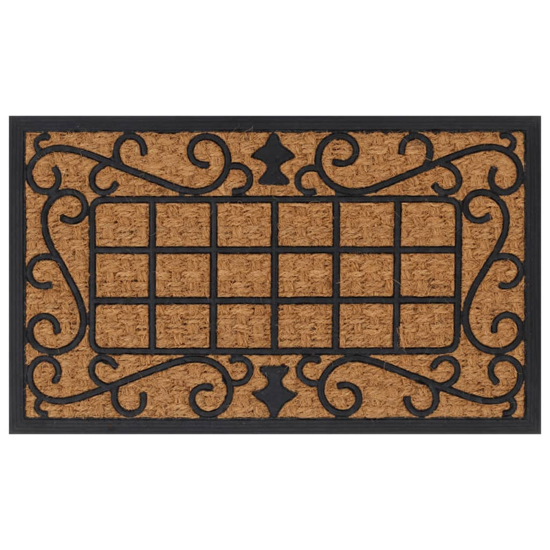 Deurmat Rechthoekig 45X75 Cm Rubber En Kokosvezel
