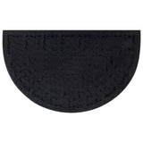 Deurmat Halfrond 45X75 Cm Rubber En Kokosvezel Gerecycled Hout (Meerkleurig)