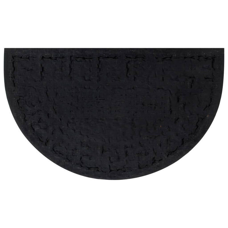 Deurmat Halfrond 45X75 Cm Rubber En Kokosvezel Grijs Sonoma