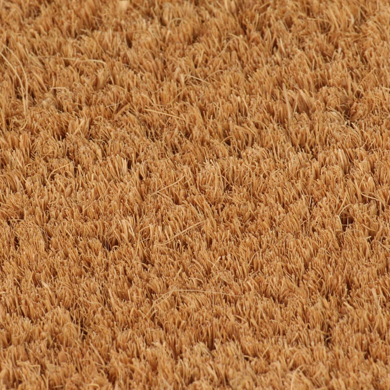 Deurmat Halfrond Getufte Kokosvezel Naturel