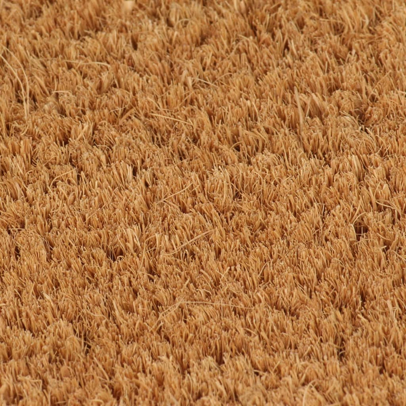 Deurmat Halfrond Getufte Kokosvezel Naturel