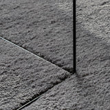 Vloerkleed Huarte Laagpolig Zacht Wasbaar Antraciet