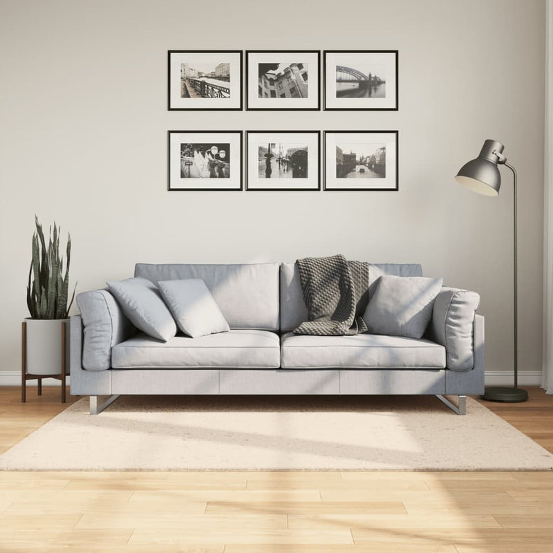 Vloerkleed Huarte Laagpolig Zacht Wasbaar Beige