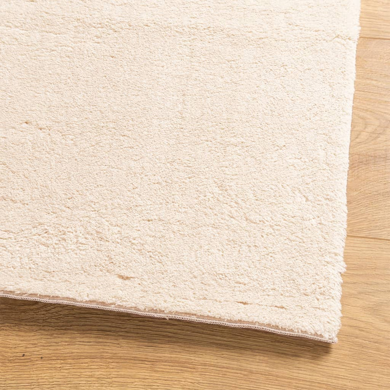 Vloerkleed Huarte Laagpolig Zacht Wasbaar Beige