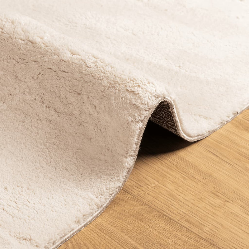 Vloerkleed Huarte Laagpolig Zacht Wasbaar Beige