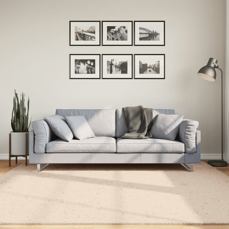 Vloerkleed Huarte Laagpolig Zacht Wasbaar Beige