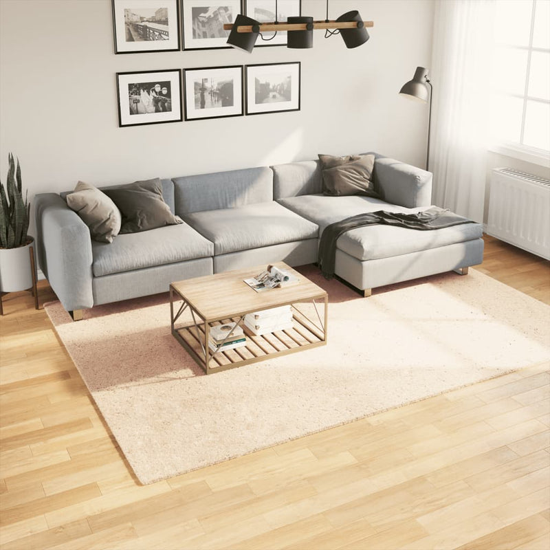 Vloerkleed Huarte Laagpolig Zacht Wasbaar Beige