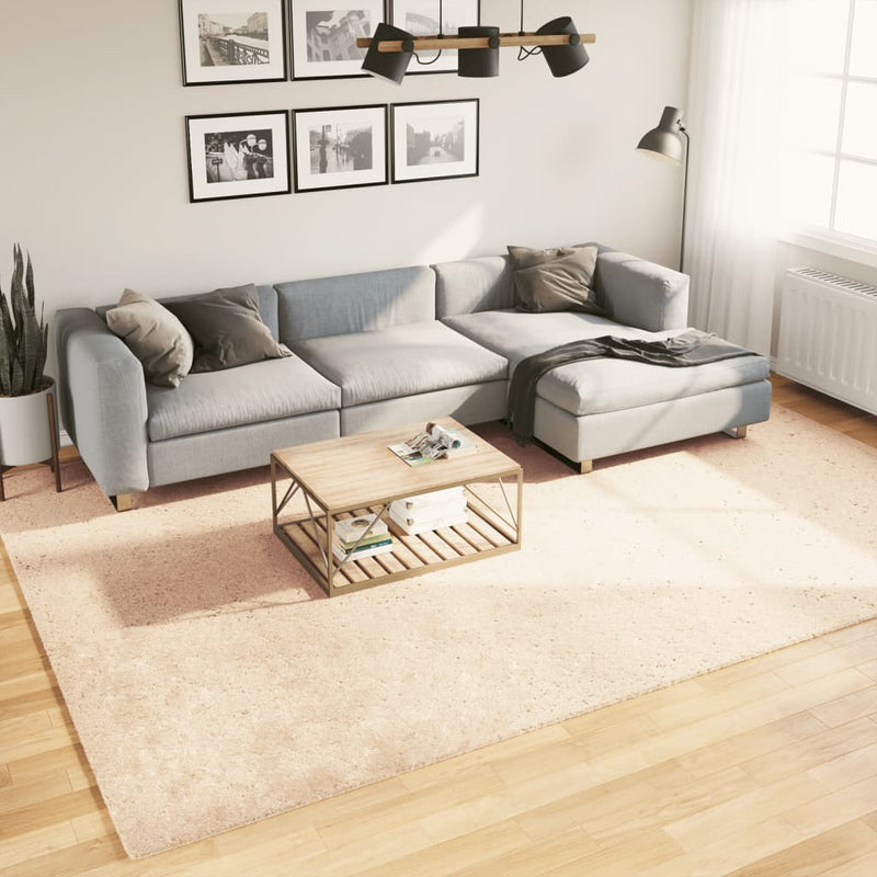 Vloerkleed Huarte Laagpolig Zacht Wasbaar Beige