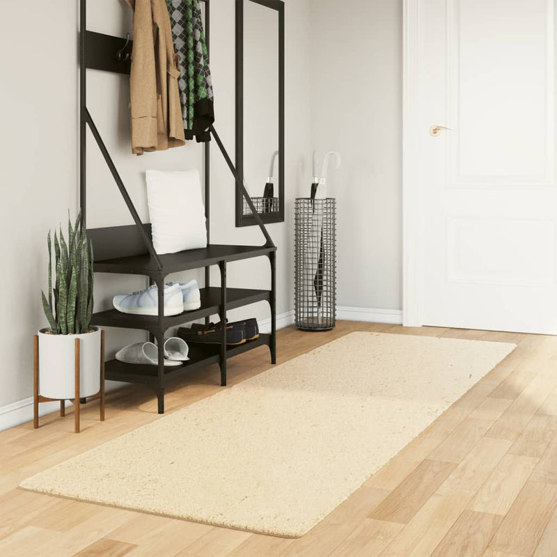 Vloerkleed Huarte Laagpolig Zacht Wasbaar Crème