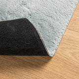 Vloerkleed Huarte Laagpolig Zacht Wasbaar Blauw