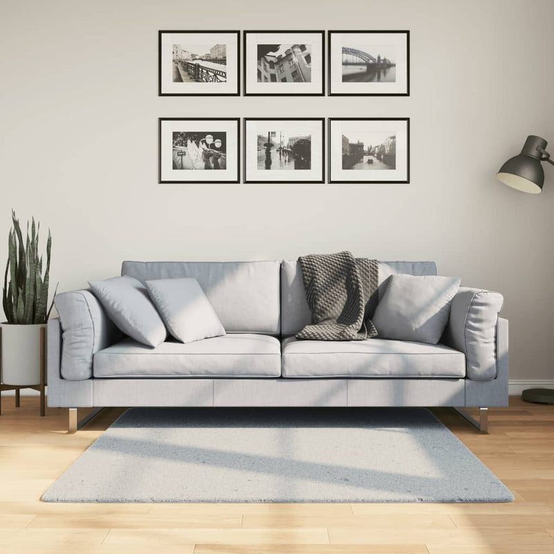 Vloerkleed Huarte Laagpolig Zacht Wasbaar Blauw