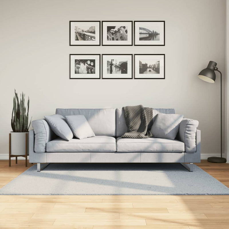 Vloerkleed Huarte Laagpolig Zacht Wasbaar Blauw