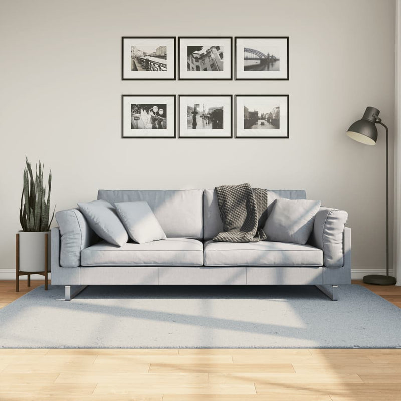Vloerkleed Huarte Laagpolig Zacht Wasbaar Blauw