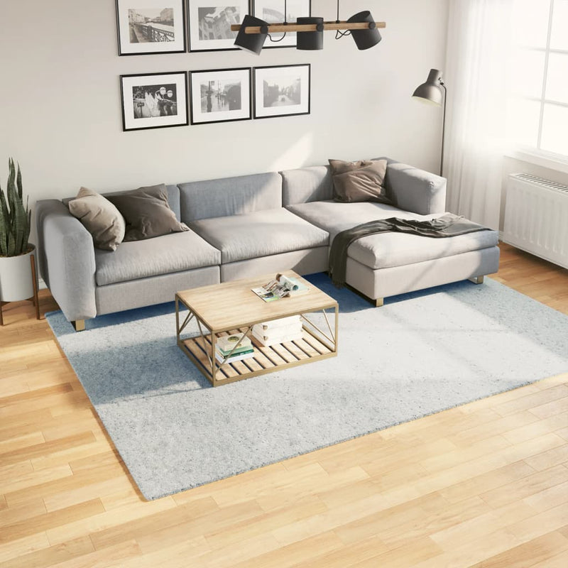 Vloerkleed Huarte Laagpolig Zacht Wasbaar Blauw