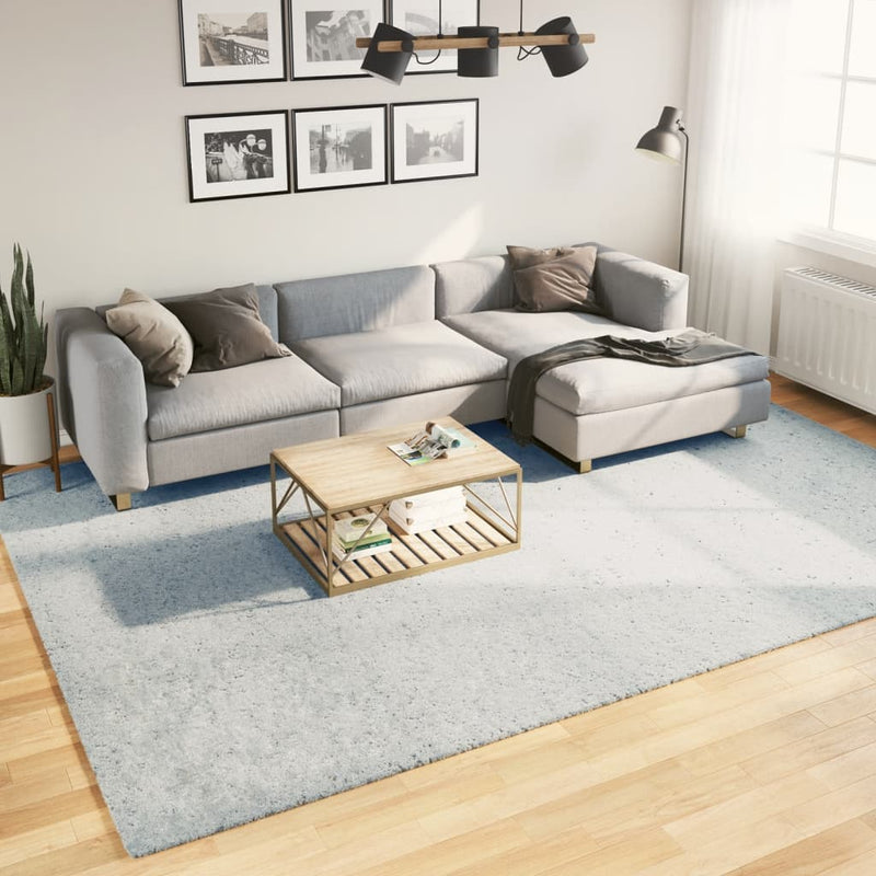 Vloerkleed Huarte Laagpolig Zacht Wasbaar Blauw