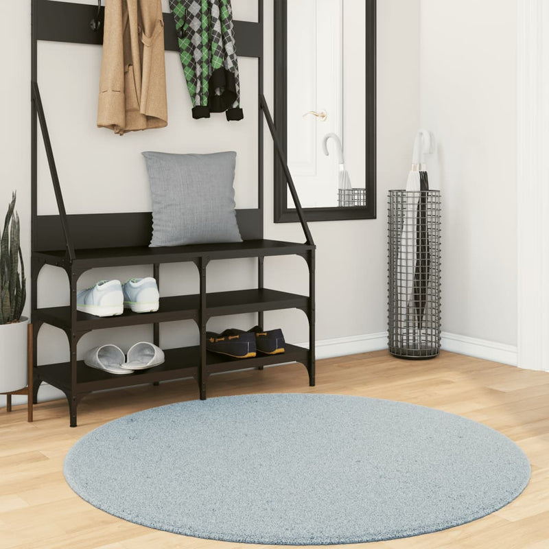 Vloerkleed Huarte Laagpolig Zacht Wasbaar Blauw