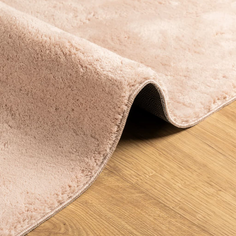 Vloerkleed Huarte Laagpolig Zacht Wasbaar Roze