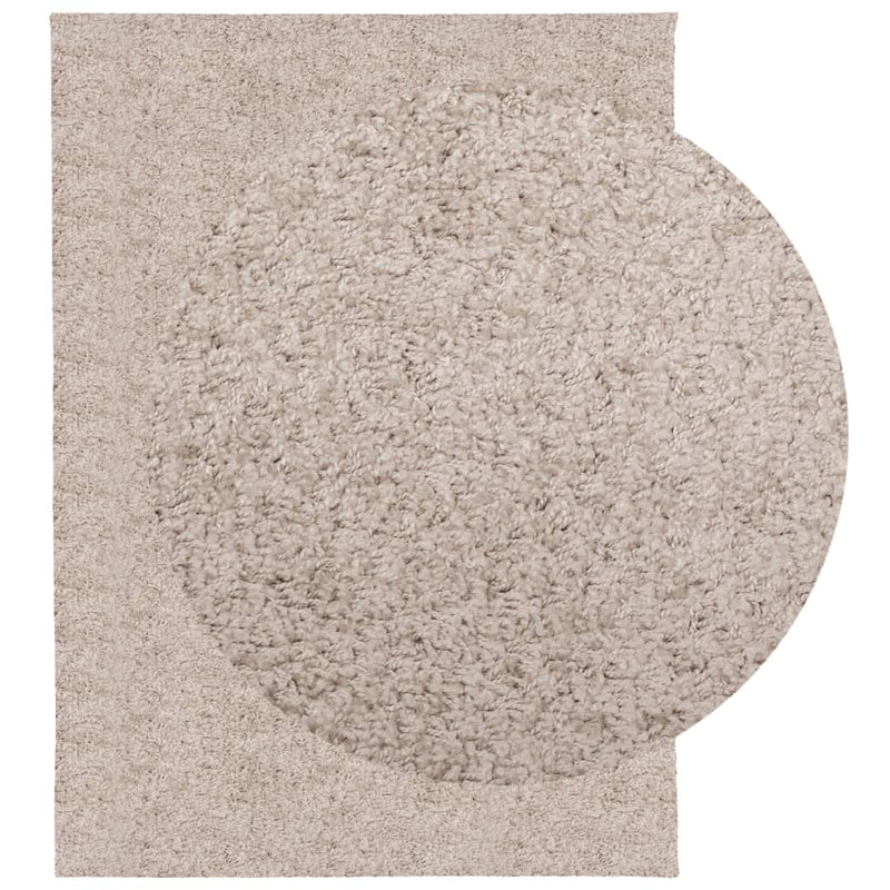 Vloerkleed Pamplona Shaggy Hoogpolig Modern Beige
