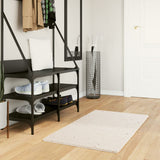 Vloerkleed Pamplona Shaggy Hoogpolig Modern Crème