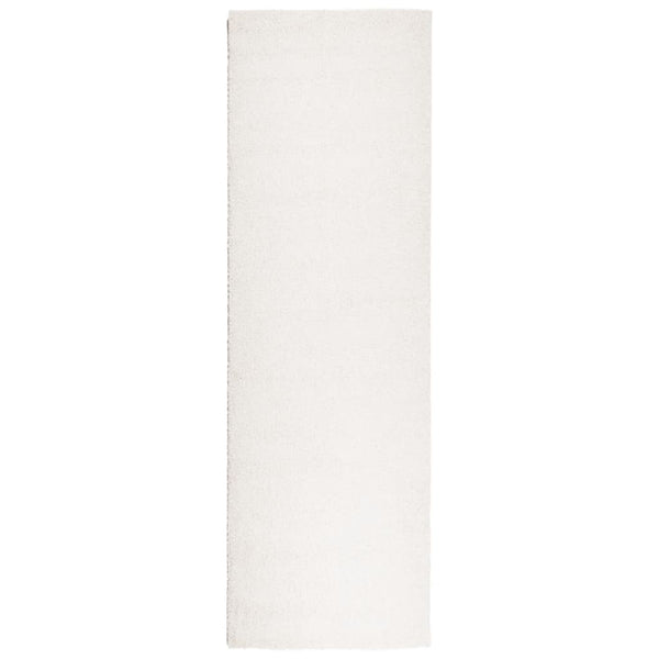 Vloerkleed Pamplona Shaggy Hoogpolig Modern Crème