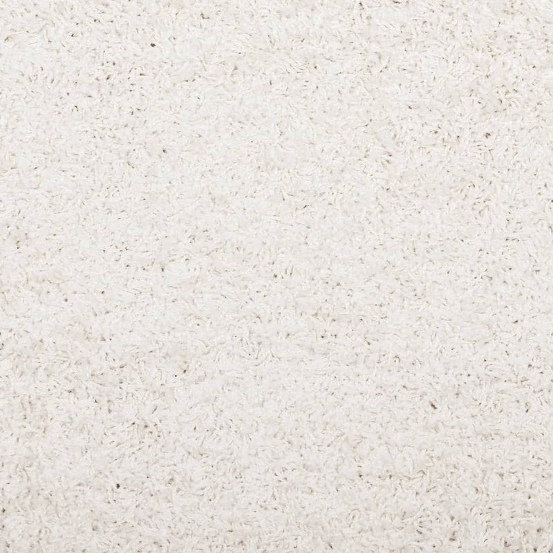 Vloerkleed Pamplona Shaggy Hoogpolig Modern Crème