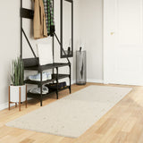 Vloerkleed Pamplona Shaggy Hoogpolig Modern Crème