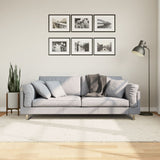 Vloerkleed Pamplona Shaggy Hoogpolig Modern Crème