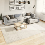 Vloerkleed Pamplona Shaggy Hoogpolig Modern Crème