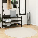 Vloerkleed Pamplona Shaggy Hoogpolig Modern Crème