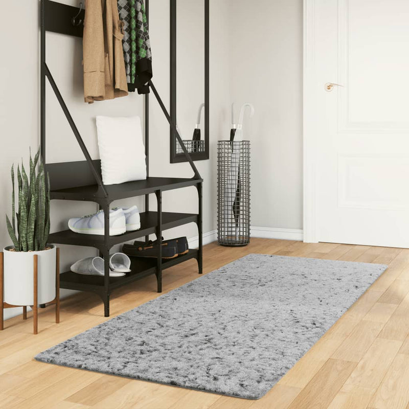 Vloerkleed Pamplona Shaggy Hoogpolig Modern Grijs