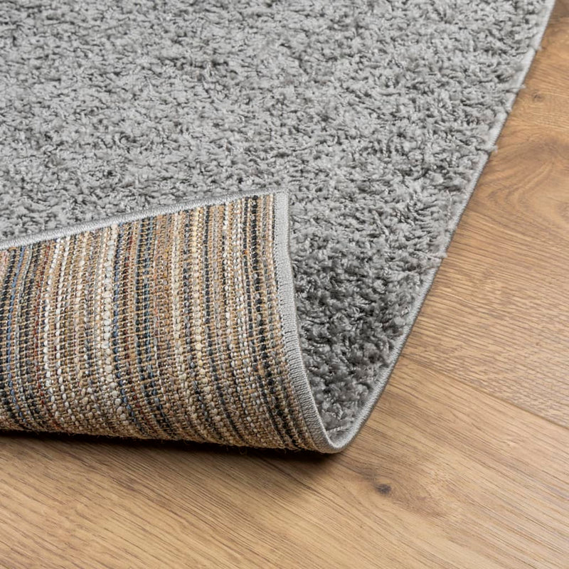 Vloerkleed Pamplona Shaggy Hoogpolig Modern Grijs