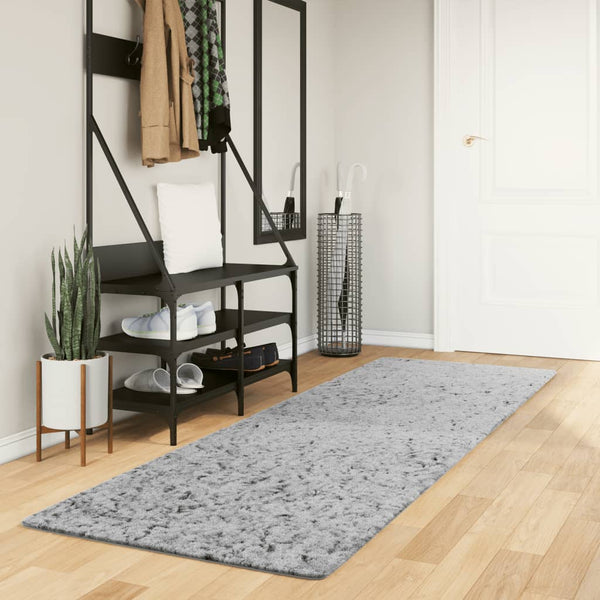 Vloerkleed Pamplona Shaggy Hoogpolig Modern Grijs