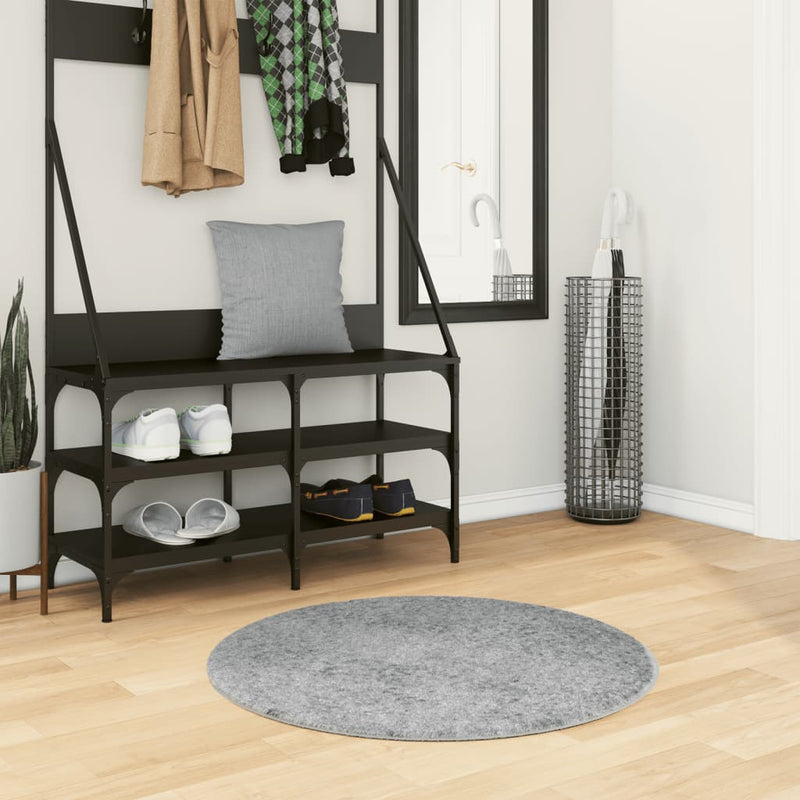 Vloerkleed Pamplona Shaggy Hoogpolig Modern Grijs